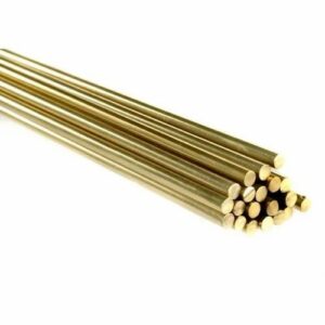 VAKOOBA Pure Brass Round Bar 6mm Diameter x 300mm Length (10 Pieces)