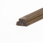 VAKOOBA 6mm x 300mm Length x 5 pcs Steel Solid Square Rod Stick