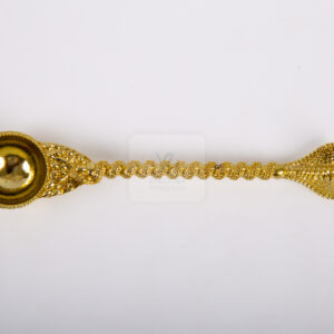 VAKOOBA Traditional Handcrafted Brass Spoon Spoon for Pooja 1 Pc Big Size