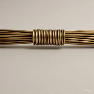 VAKOOBA Brass Wire 12 Guage - 2.5mm Diameter x 2 Meter Length