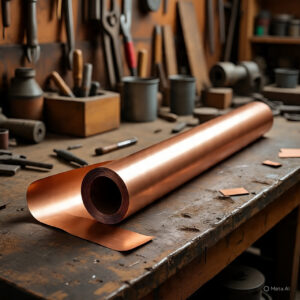 VAKOOBA Pure Copper Roll 0.05mm Thickness x 100mm Width x 1000mm Length